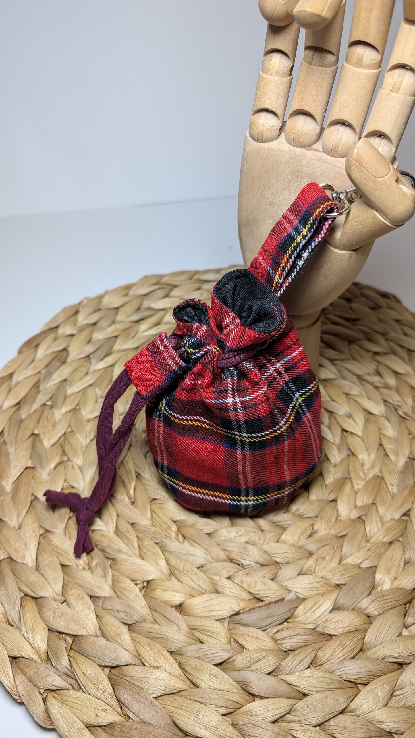 Portacrocchette Rosso Tartan
