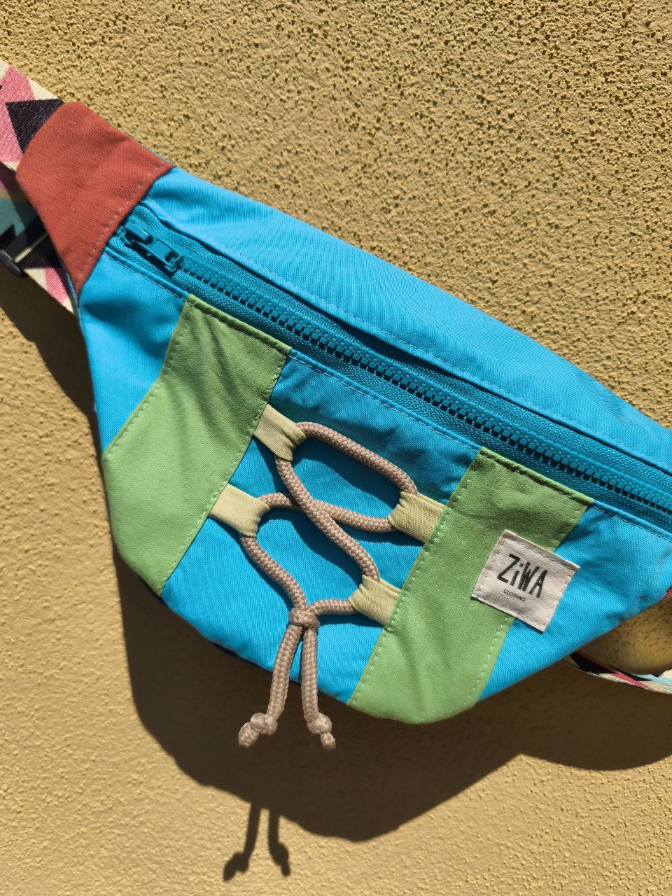 Marsupio 80s AZZURRO