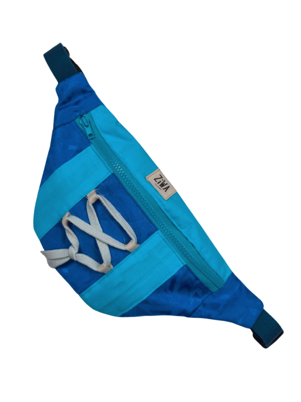 Riñonera azul años 80