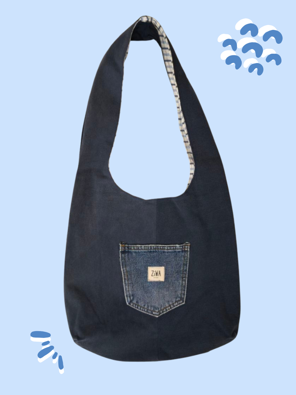 Borsa Hobo Navy