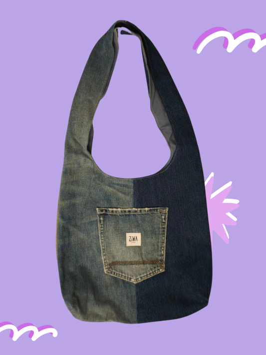Borsa Hobo Denim