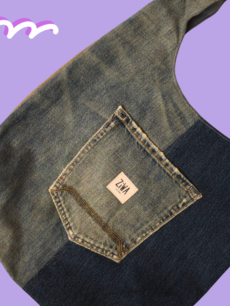 Borsa Hobo Denim