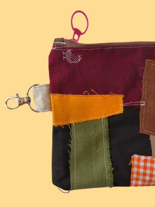 Astuccio Patchwork - Bordeaux
