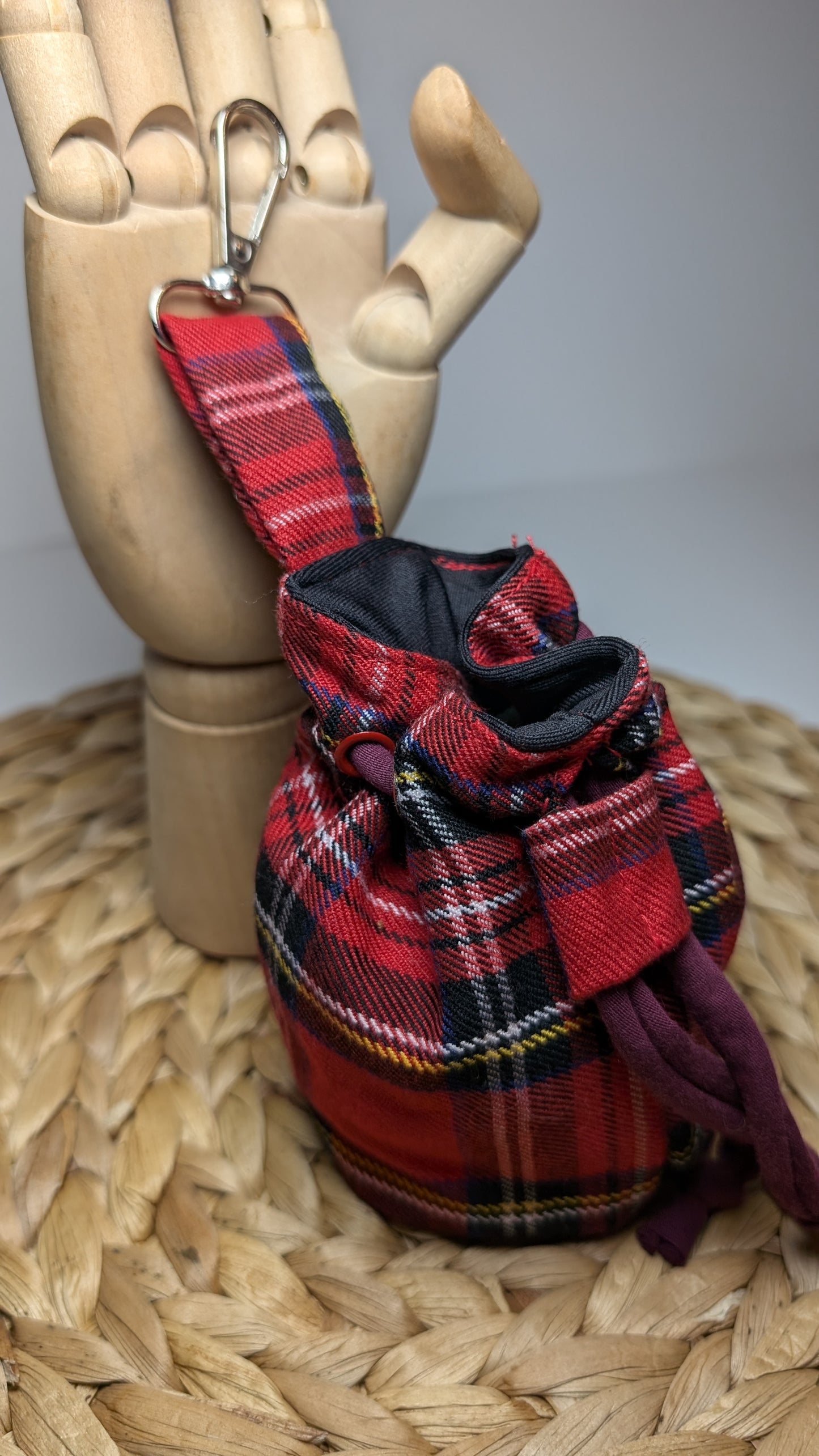 Portacrocchette Rosso Tartan