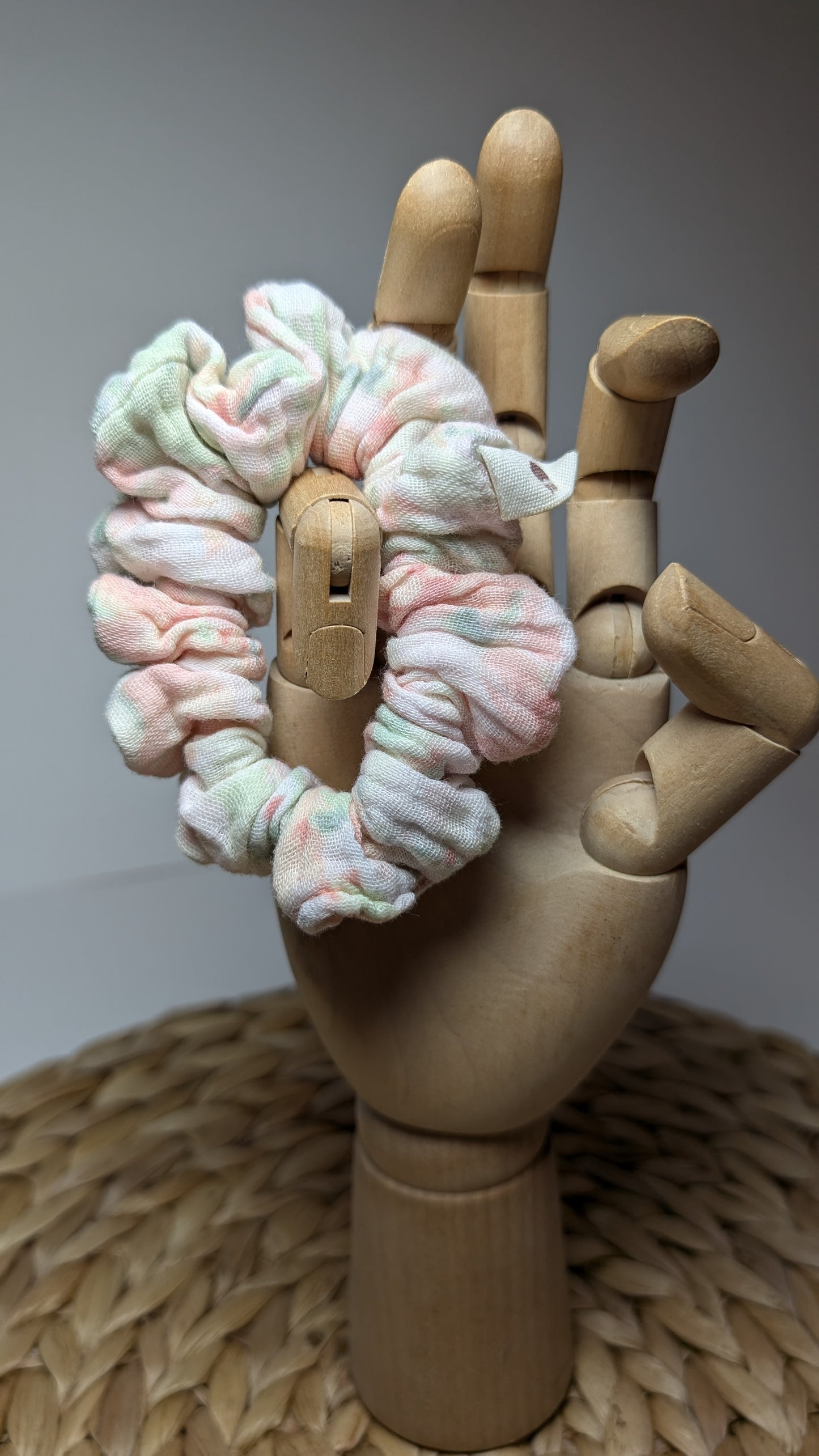 Scrunchies Rosa - Fiori