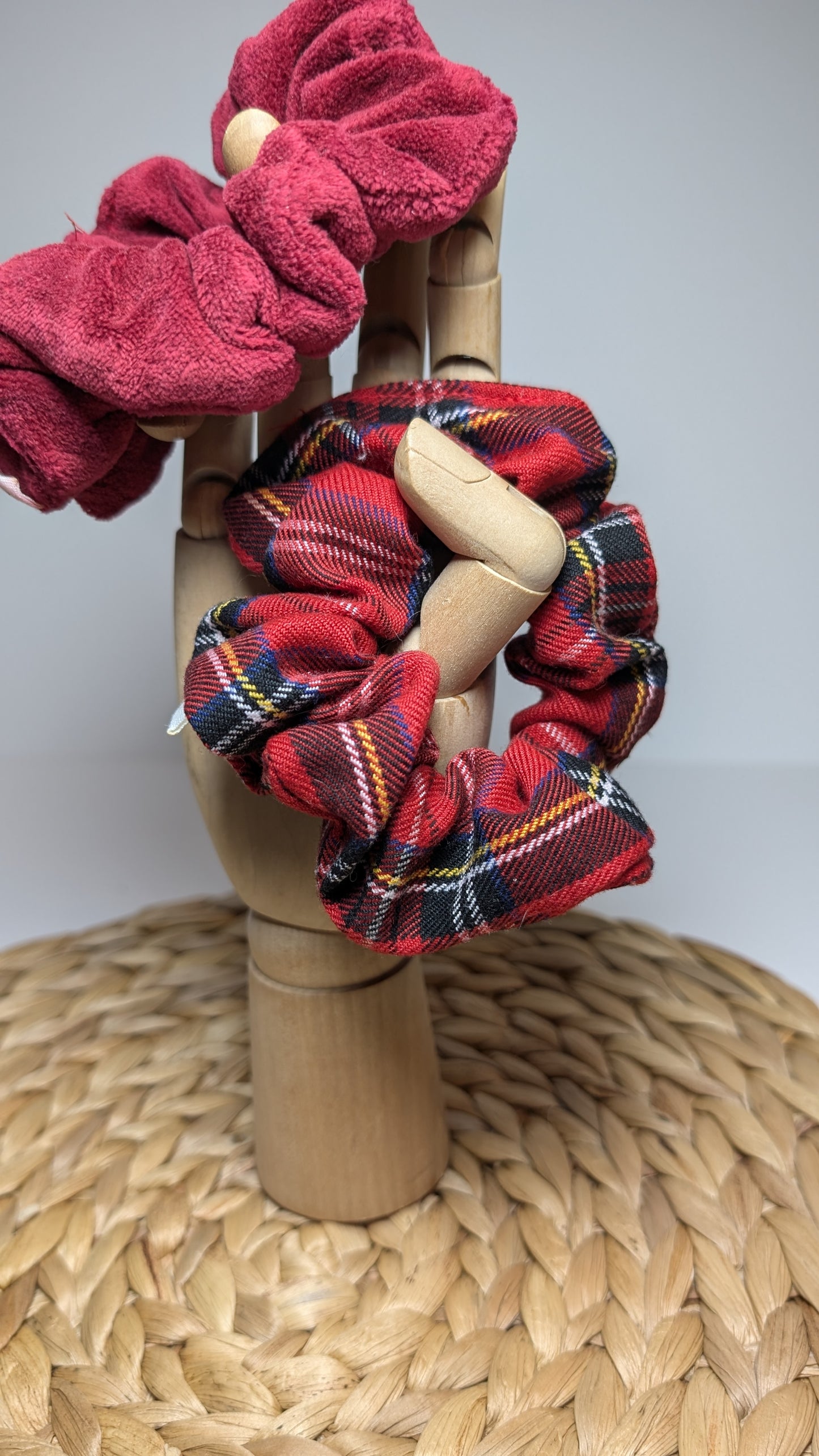 Scrunchies Tartan - Rosso