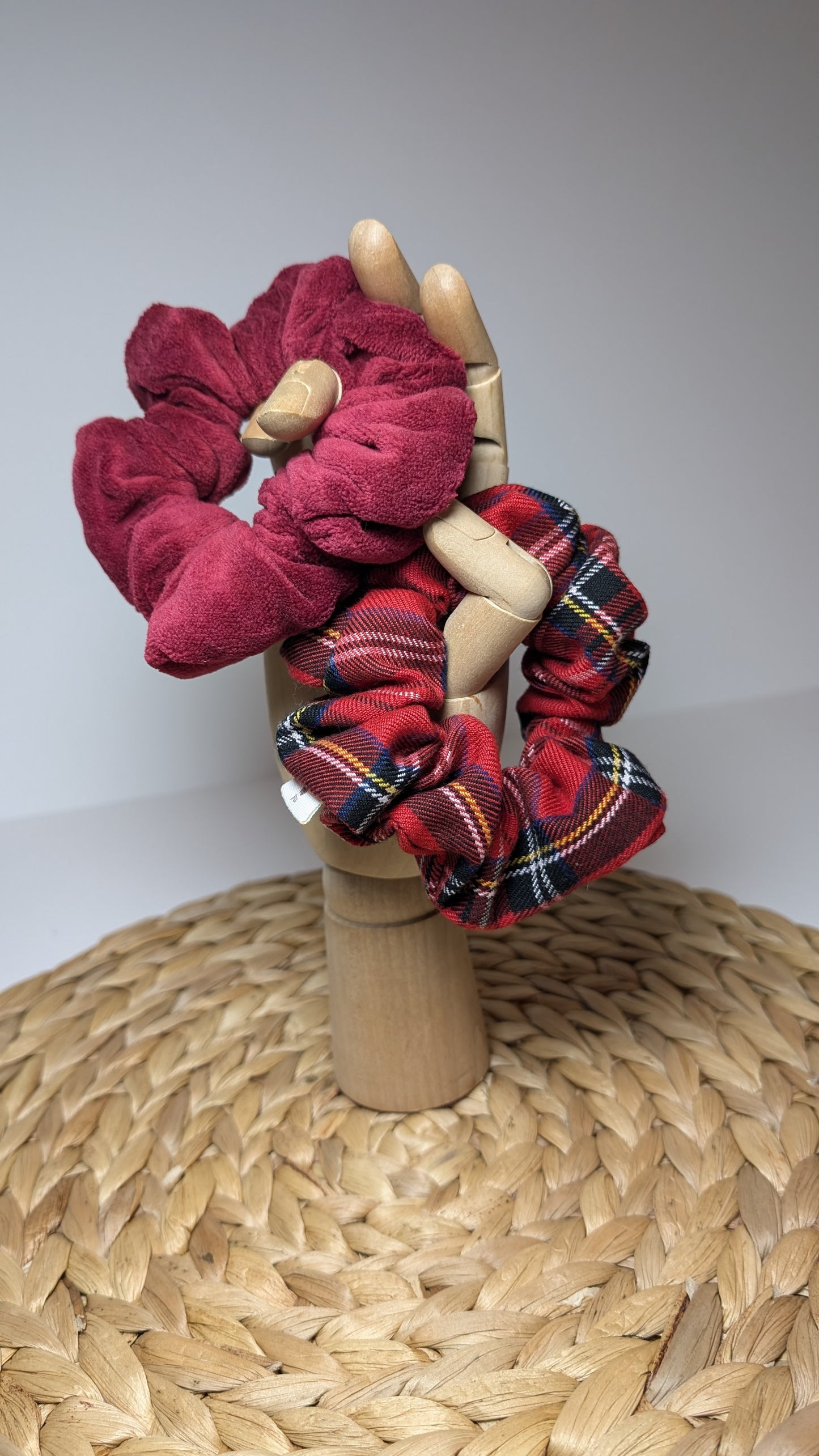 Scrunchies Tartan - Rosso