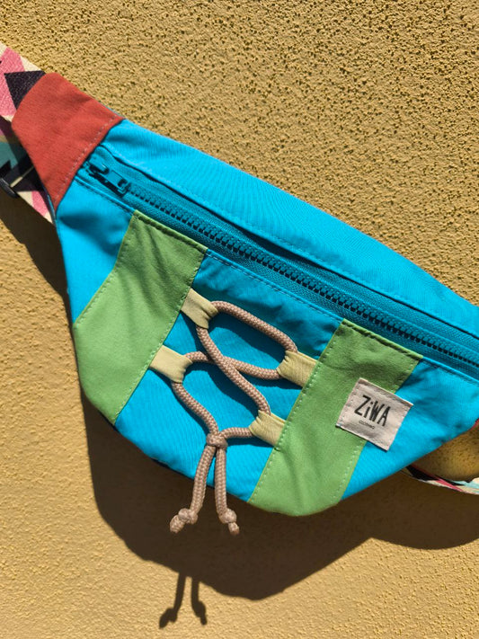 Marsupio 80s AZZURRO